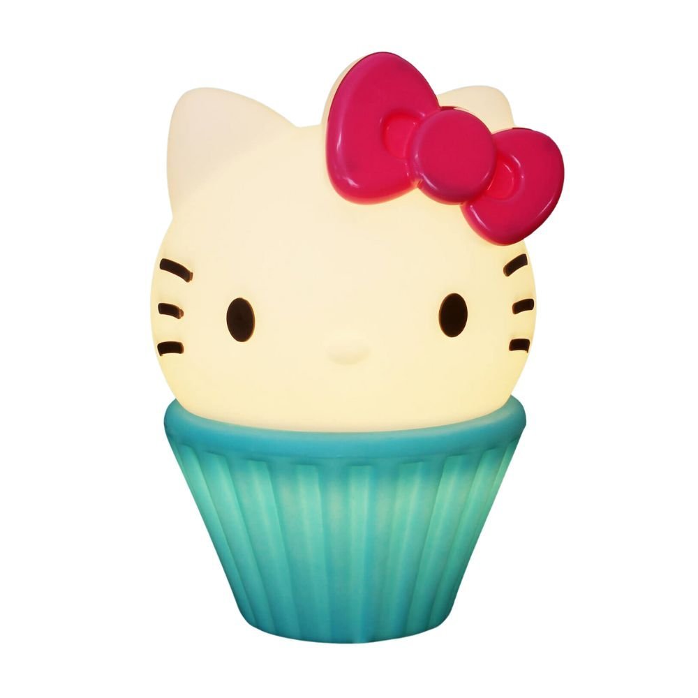 Luminária Infantil Hello Cake Usare Hello Kitty Cupcake estilo Kawaii Azul Turquesa