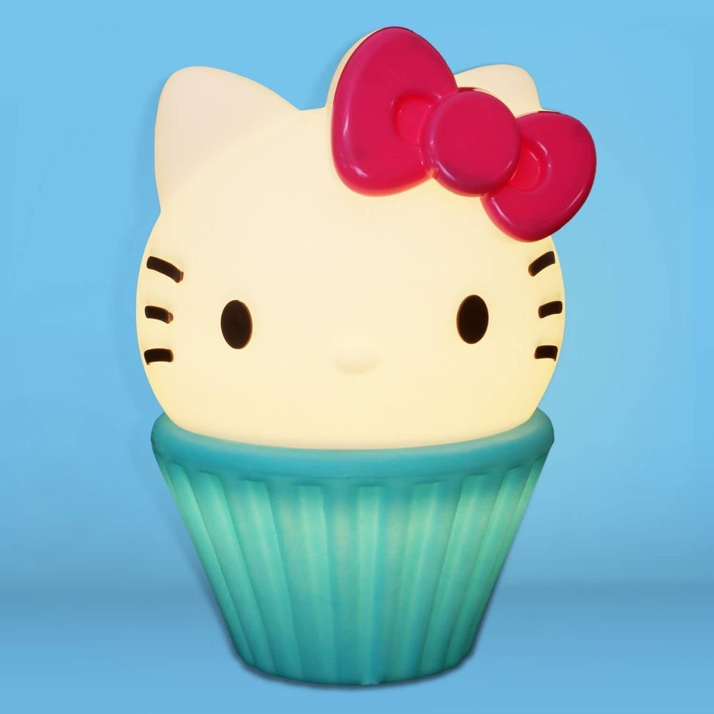 Luminária Infantil Hello Cake Usare Hello Kitty Cupcake estilo Kawaii Azul Turquesa - 3