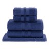 Jogo de Banho Gigante Algodão Egípcio Fio Penteado 5 Peças - Buddemeyer Azul Marine 1495 - 1