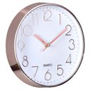 Ver imagem 1 de Relógio de Parede 25 Cm Decorativo Rosê Gold Rel-803 Pgb Rose Gold 25 Preto