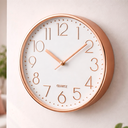 Ver imagem 2 de Relógio de Parede 25 Cm Decorativo Rosê Gold Rel-803 Pgb Rose Gold 25 Preto