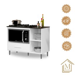Balcão para Cooktop Cordoba Cor:branco - Balcão para Cooktop - Mizza Decor - 7