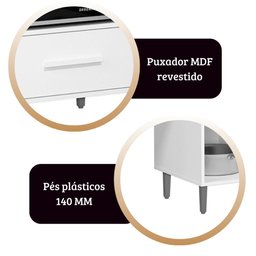 Balcão para Cooktop Cordoba Cor:branco - Balcão para Cooktop - Mizza Decor - 5