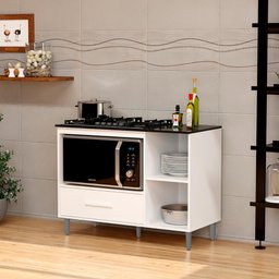 Balcão para Cooktop Cordoba Cor:branco - Balcão para Cooktop - Mizza Decor - 2