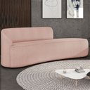 Ver imagem 1 de Sofá 4 Lugares para Sala 220cm Orgânico Wendi Boucle Rose I01 - Mpozenato