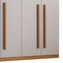Ver mais imagens de Guarda Roupa Casal Maya 6 Portas e 6 Gavetas Rufato Imbuia/off White/imbuia