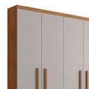 Ver imagem 7 de Guarda Roupa Casal Maya 6 Portas e 6 Gavetas Rufato Imbuia/off White/imbuia