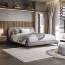 Ver imagem 1 de Cama King com Cabeceira Estofada Sun Cinza