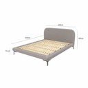 Ver imagem 4 de Cama King com Cabeceira Estofada Sun Cinza