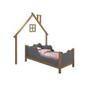 Ver imagem 1 de Cama Juvenil Cristal Freijó Cinza Basoto