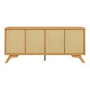 Ver imagem 2 de Balcão 180cm c/ 4 Portas c/ Palha Natural - Carvalho Rose