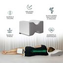 Ver imagem 3 de Travesseiro 25x20cm Apoio de Joelho Coluna Relax - Iws I Wanna Sleep Branco