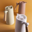 Ver imagem 3 de Garrafa Térmica Nórdica com Cabo de Madeira 1 Litro Menta