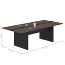 Ver imagem 2 de Mesa de Reunião Executiva 6 Lugares 2,40m Freijó
