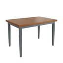 Ver imagem 1 de Mesa Colors em Madeira Maciça Retangular 4 Lugares - 120 X 80cm Cinza