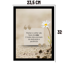 Ver imagem 6 de Quadro Decorativo Motivacional "Plantar e Colher São Fases."