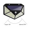 Luminaria Solar Sensor Detecta Presença 100 Led 3 Funçoes Lampada A prova Dagua Iluminaçao - 5