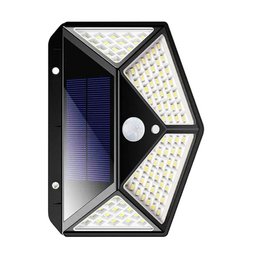 Luminaria Solar Sensor Detecta Presença 100 Led 3 Funçoes Lampada A prova Dagua Iluminaçao - 11