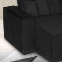 Ver imagem 3 de Sofá Classic 3 Lugares Retrátil e Reclinável 1,70 Paraná Marrom