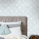 Ver imagem 2 de Papel de Parede para Quarto Xadrez Azul Vinilico Lavável+ Cola para Aplicação