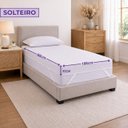 Ver imagem 2 de Pillow Top Solteiro 2 em 1 Dupla Face - Firme ou Macio 1600g | 10cm Hybrid Plus