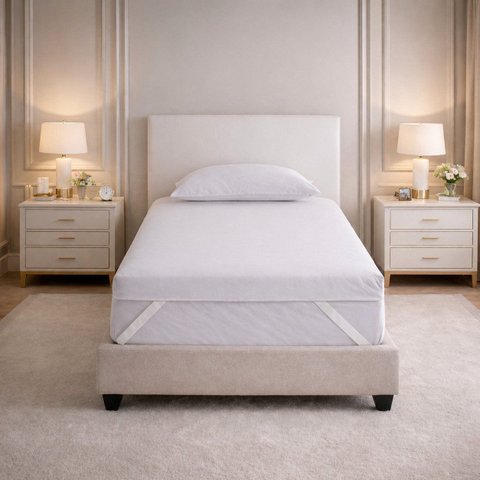 Pillow Top Solteiro 2 em 1 Dupla Face - Firme ou Macio 1600g | 10cm Hybrid Plus