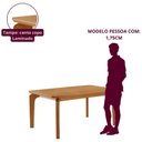 Ver imagem 5 de Conjunto de Mesa de Jantar Dublin 180 Tp MDF Laminado Canto Copo 6 Cadeiras Estela