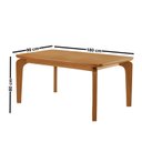 Ver imagem 4 de Conjunto de Mesa de Jantar Dublin 180 Tp MDF Laminado Canto Copo 6 Cadeiras Estela