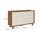 Ver imagem 3 de Cômoda Infantil 6 Gavetas 100% Mdf Premium Mabel