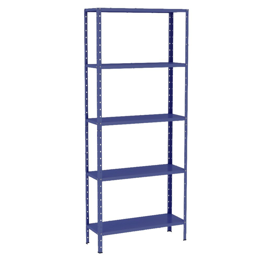 Estante Aço 5 Prateleiras Livros Cozinha Quarto Eaf014 Azul