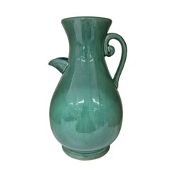 Vaso de Cerâmica Verde Estonado da Coleção Acqua: Elegância e Frescor para Seu Lar - 1