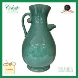 Vaso de Cerâmica Verde Estonado da Coleção Acqua: Elegância e Frescor para Seu Lar - 8