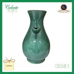 Vaso de Cerâmica Verde Estonado da Coleção Acqua: Elegância e Frescor para Seu Lar - 7