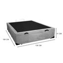 Ver imagem 2 de Cama Box Baú Casal 138 Suede Cinza com Colchão Espuma D33 Marrocos 30cm