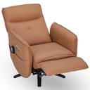 Ver imagem 5 de Poltrona de Massagem Reclinável Elétrica com Aquecimento Bravinni L07 Couríssimo Caramelo - Lyam