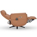 Ver imagem 4 de Poltrona de Massagem Reclinável Elétrica com Aquecimento Bravinni L07 Couríssimo Caramelo - Lyam