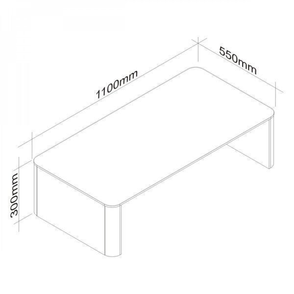 Mesa Centro 110cm Rebeca Bonsai Móveis - 2