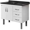 Ver imagem 1 de Armário para Cozinha Tóquio 95,2cm Branco - 539102 - a.J. Rorato Armario Cozinha 95,2cm Toquio Branc