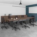 Ver imagem 2 de Mesa para Reunião 3,60 Cort - Freijó e Preto