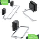 Ver imagem 7 de Kit Acessórios Banheiro 3 Peças Ventosa Duplo Cromado Fs.rbt