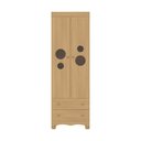 Ver imagem 5 de Guarda-roupa Infantil 62cm 2 Portas com Vidro e 2 Gavetas Suspiro Multimóveis Mp4456 Madeirado