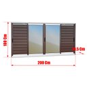 Ver imagem 2 de Veneziana Alumínio Elite 6 Folhas Moveis 100 x 200 V.Reflex Mix Corten Brimak