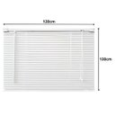 Ver imagem 2 de Cortina Persiana Horizontal Branco L=1,20m X A=1,30m Pvc + Broca Vídea Parede Concreto 6mm X 100mm