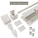 Ver imagem 5 de Cortina Persiana Horizontal Branco L=1,20m X A=1,30m Pvc + Broca Vídea Parede Concreto 6mm X 100mm