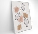 Ver imagem 4 de Quadro Abstrato Folhas - 90x60 Cm - Vidro Impresso