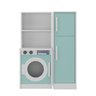 Lavanderia de Brinquedo para Crianças com Armário Infantil 100% Mdf:menta - 5