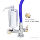 Ver imagem 4 de Torneira com Filtro Cozinha Mesa Duplo Jato Gourmet Azul
