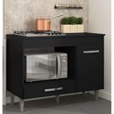 Ver imagem 1 de Balcão para Cooktop Carla 1 Porta 5 Bocas - Moveis Leartam