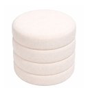 Ver imagem 5 de Puff Redondo Layer Bouclé Off White - Sallar Home
