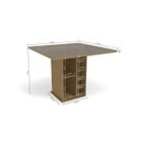 Ver imagem 3 de Conjunto Sala de Jantar Mesa Tampo Vidro e 4 Cadeiras Camélia Kappesberg